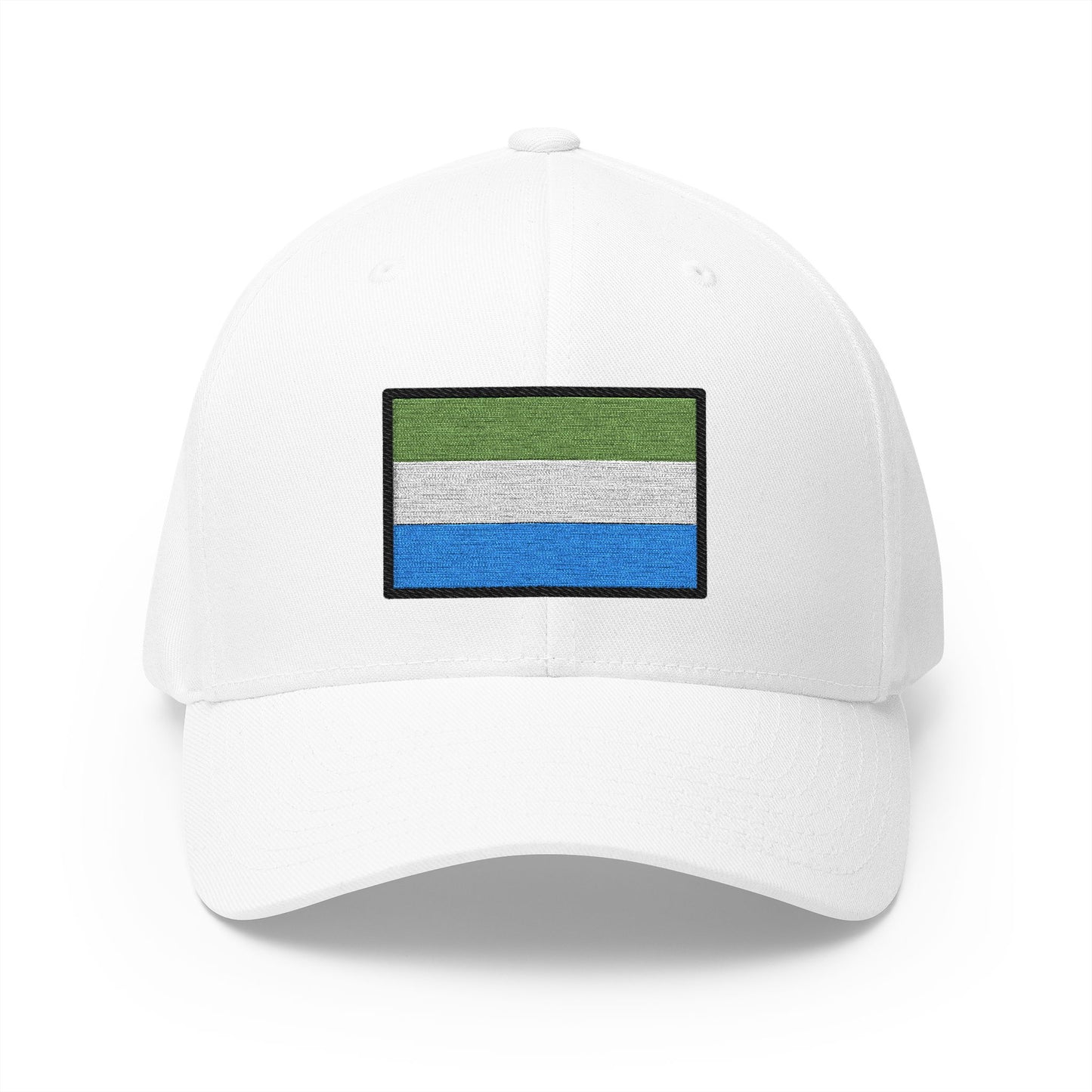 Flag: Sierra Leone Emoji White Cap – Premium by Capmoji