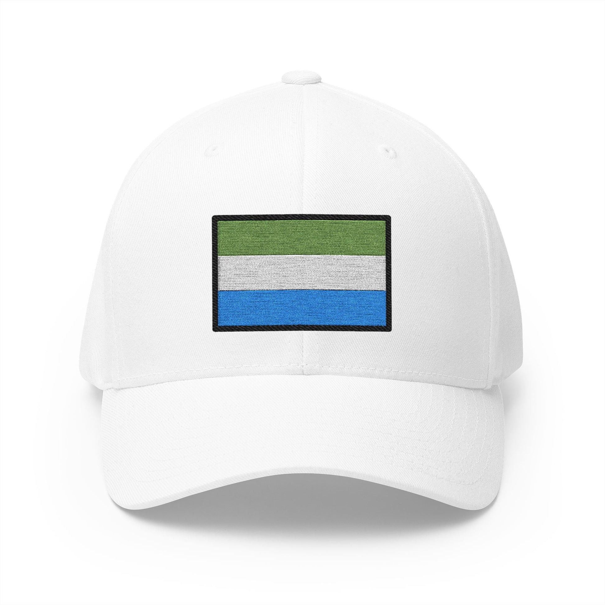 Flag: Sierra Leone Emoji White Cap – Premium by Capmoji