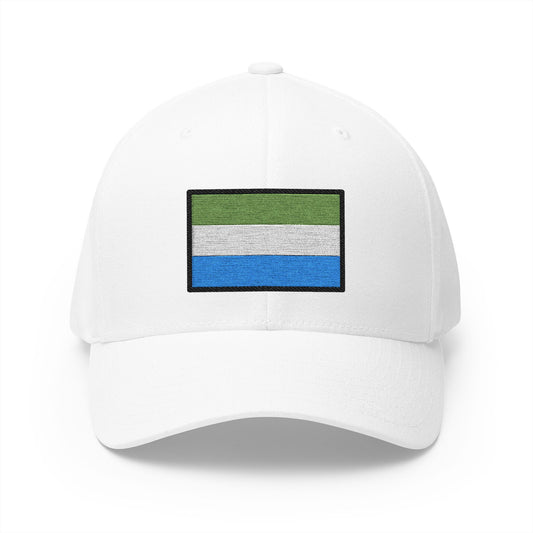 Flag: Sierra Leone Emoji White Cap – Premium by Capmoji