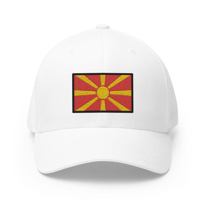 Flag: North Macedonia Emoji White Cap – Premium by Capmoji
