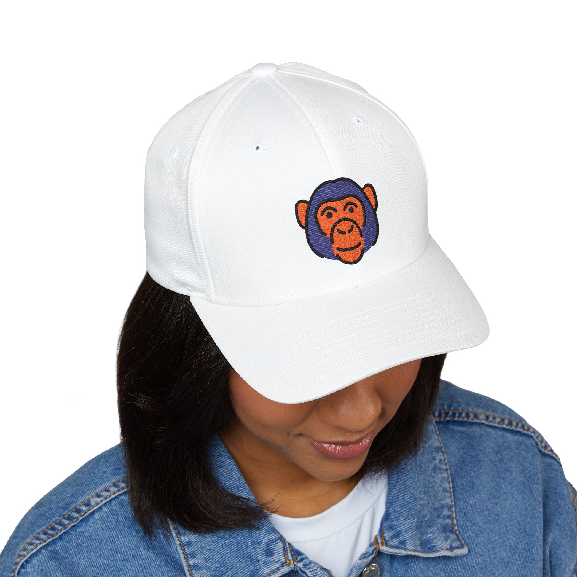 Monkey Face Emoji Cap – Premium by Capmoji