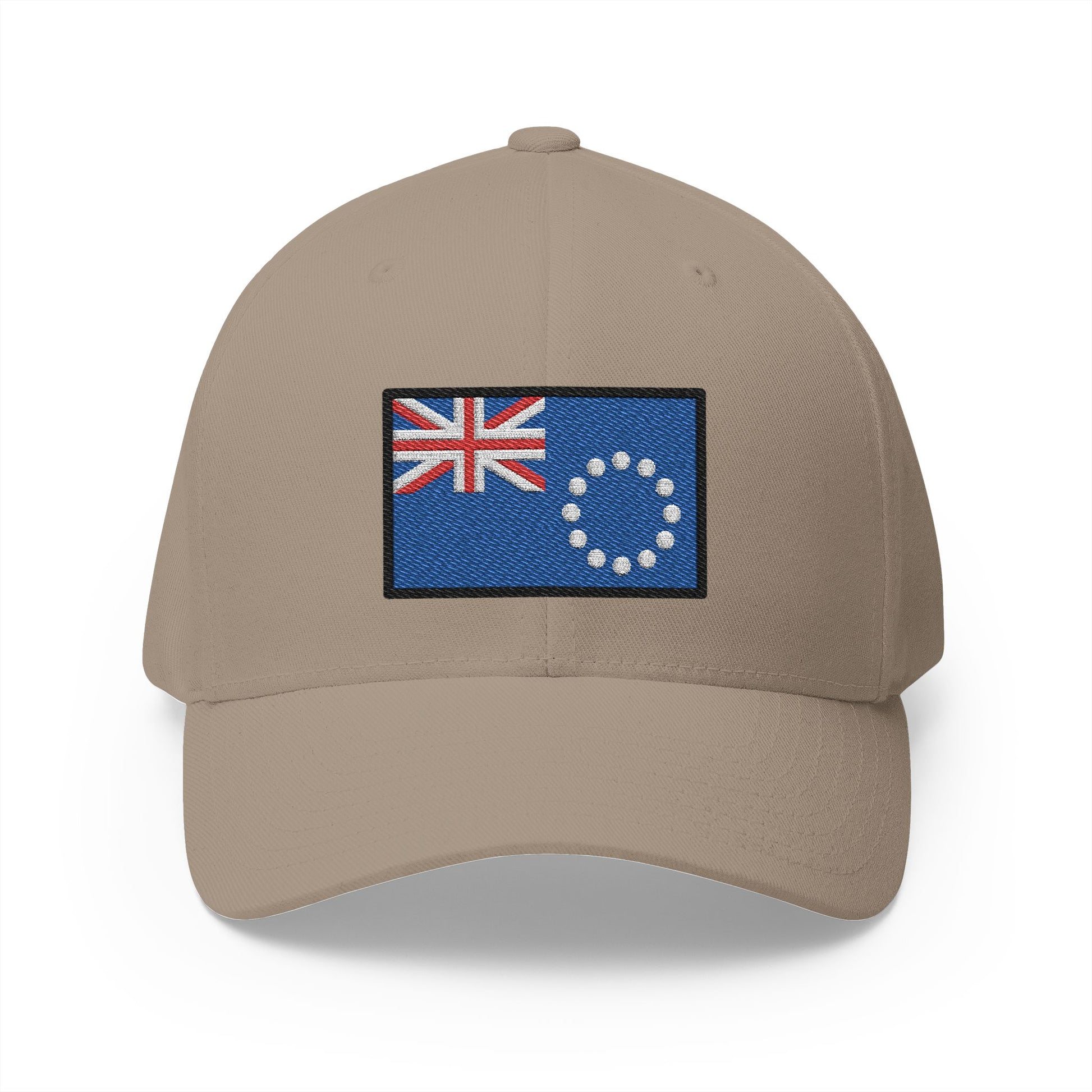 Flag: Cook Islands Emoji Khaki Cap – Premium by Capmoji