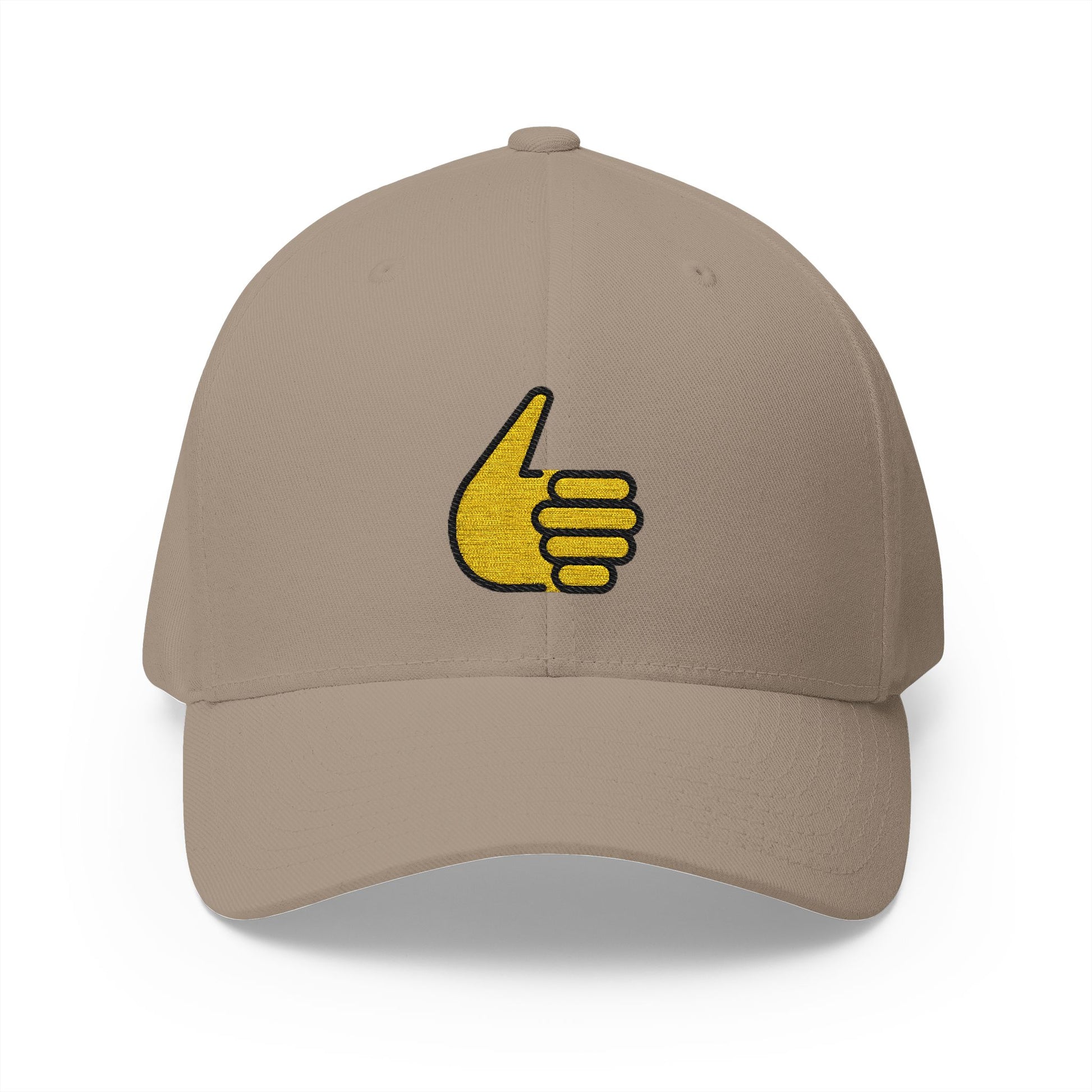 Thumbs Up Emoji Khaki Cap – Premium by Capmoji