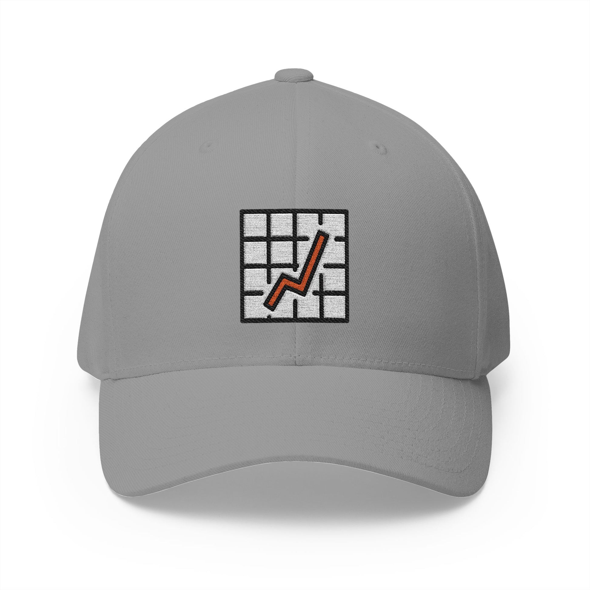 Chart Increasing Emoji Grey Cap – Premium by Capmoji