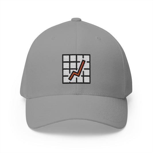 Chart Increasing Emoji Grey Cap – Premium by Capmoji