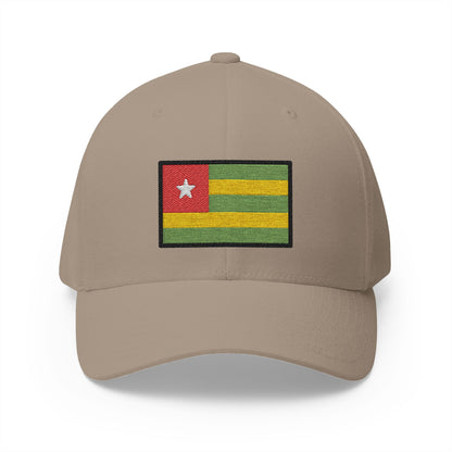Flag: Togo Emoji Khaki Cap – Premium by Capmoji