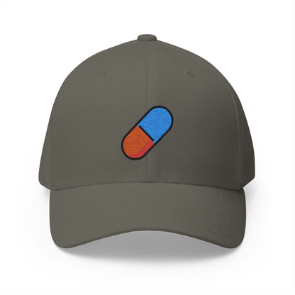 Pill Emoji Olive Cap – Premium by Capmoji