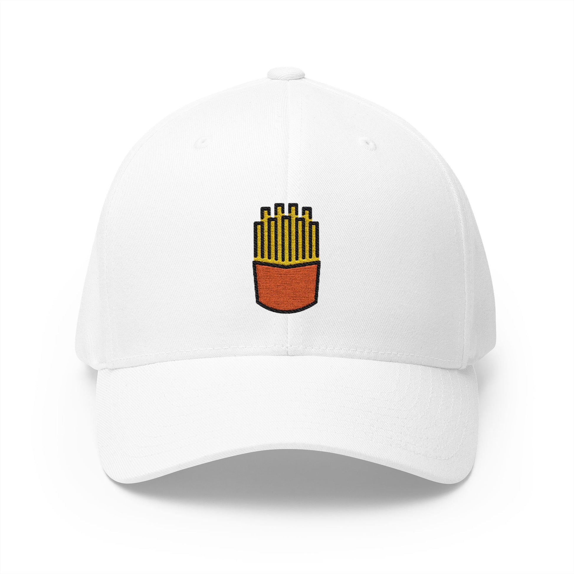 French Fries Emoji White Cap – Premium by Capmoji
