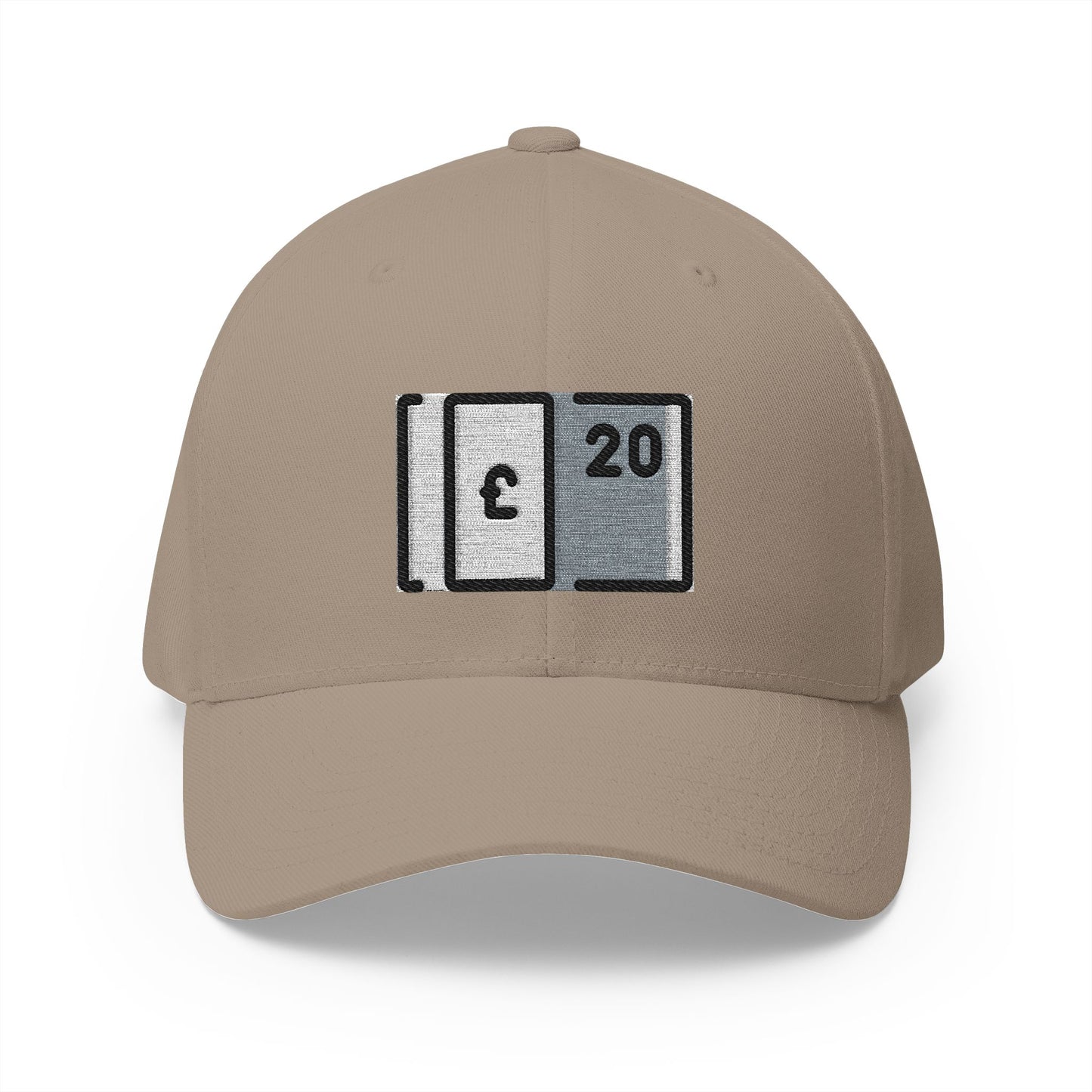 Pound Banknote Emoji Khaki Cap – Premium by Capmoji