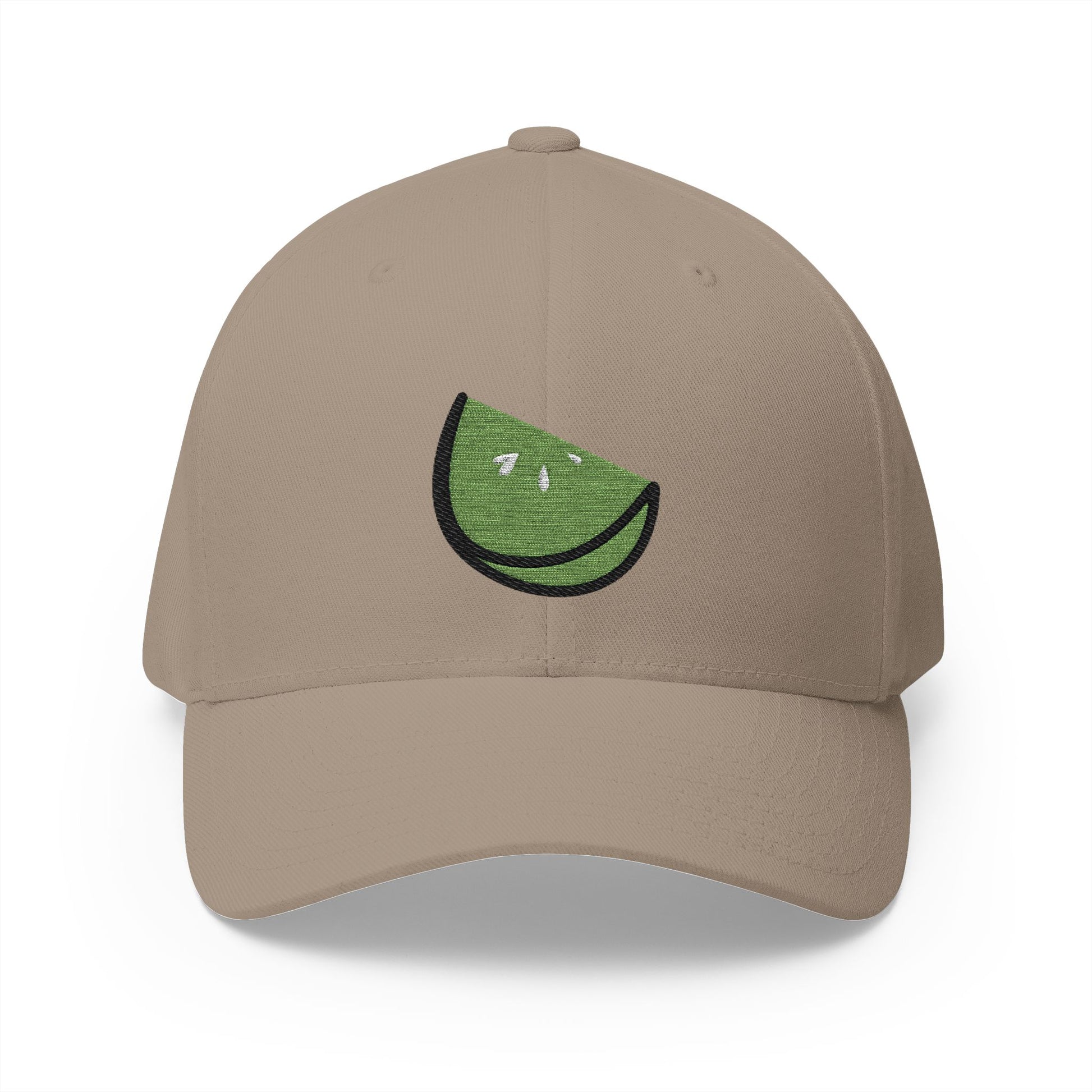 Lime Emoji Khaki Cap – Premium by Capmoji