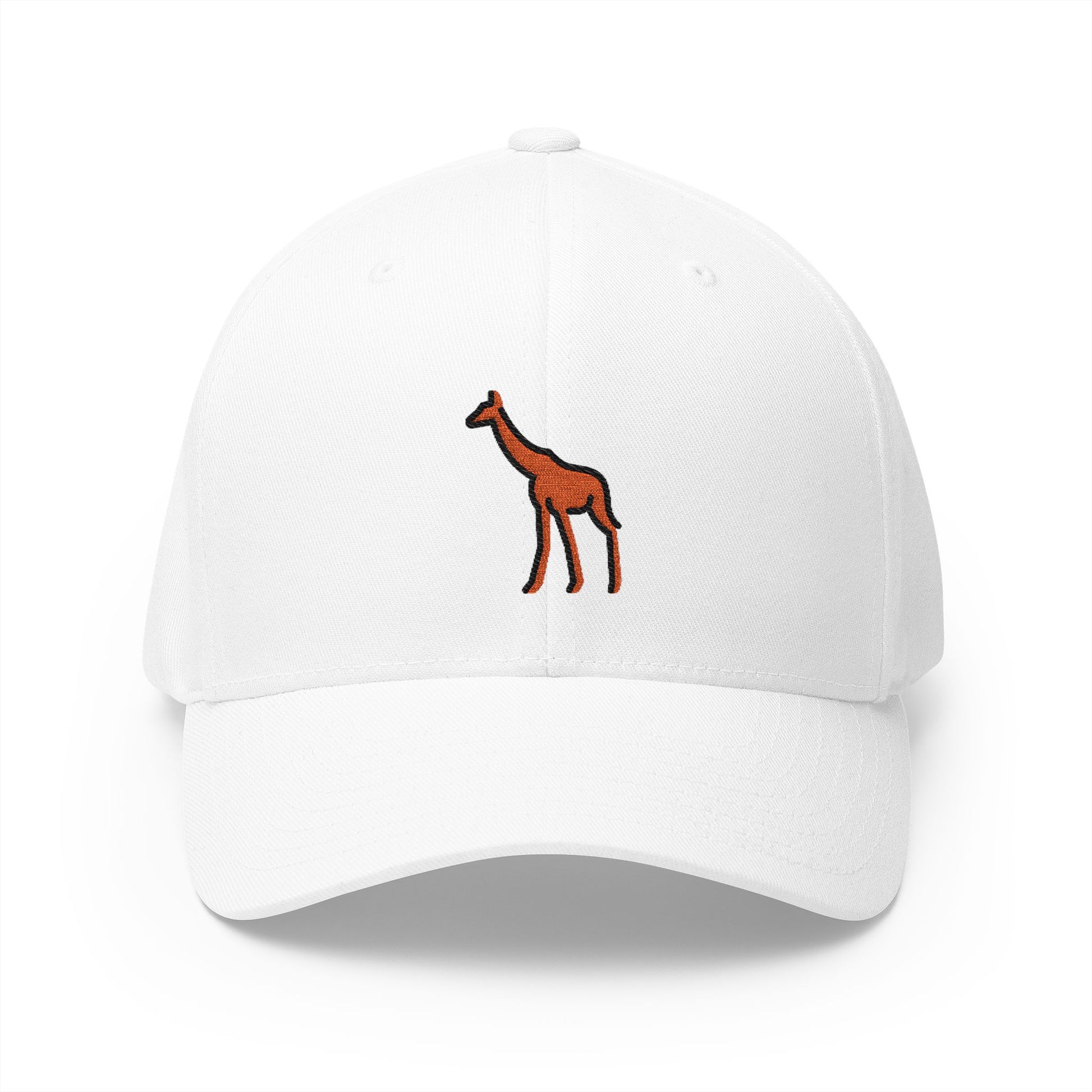 Giraffe Emoji White Cap – Premium by Capmoji