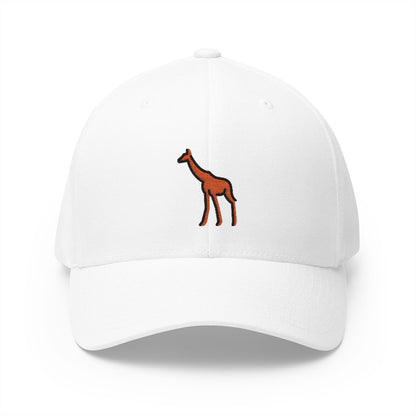 Giraffe Emoji White Cap – Premium by Capmoji