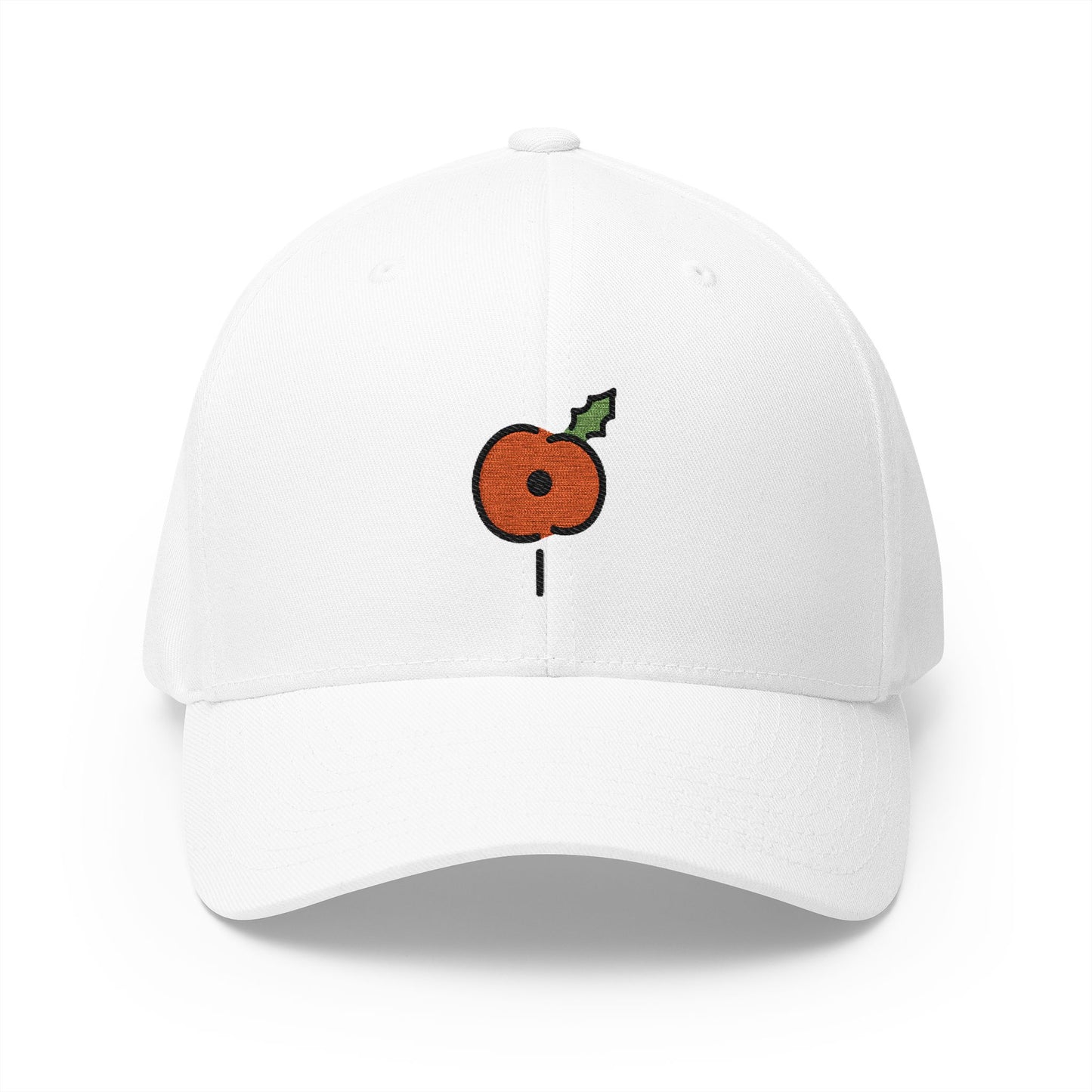 Poppy Emoji White Cap – Premium by Capmoji