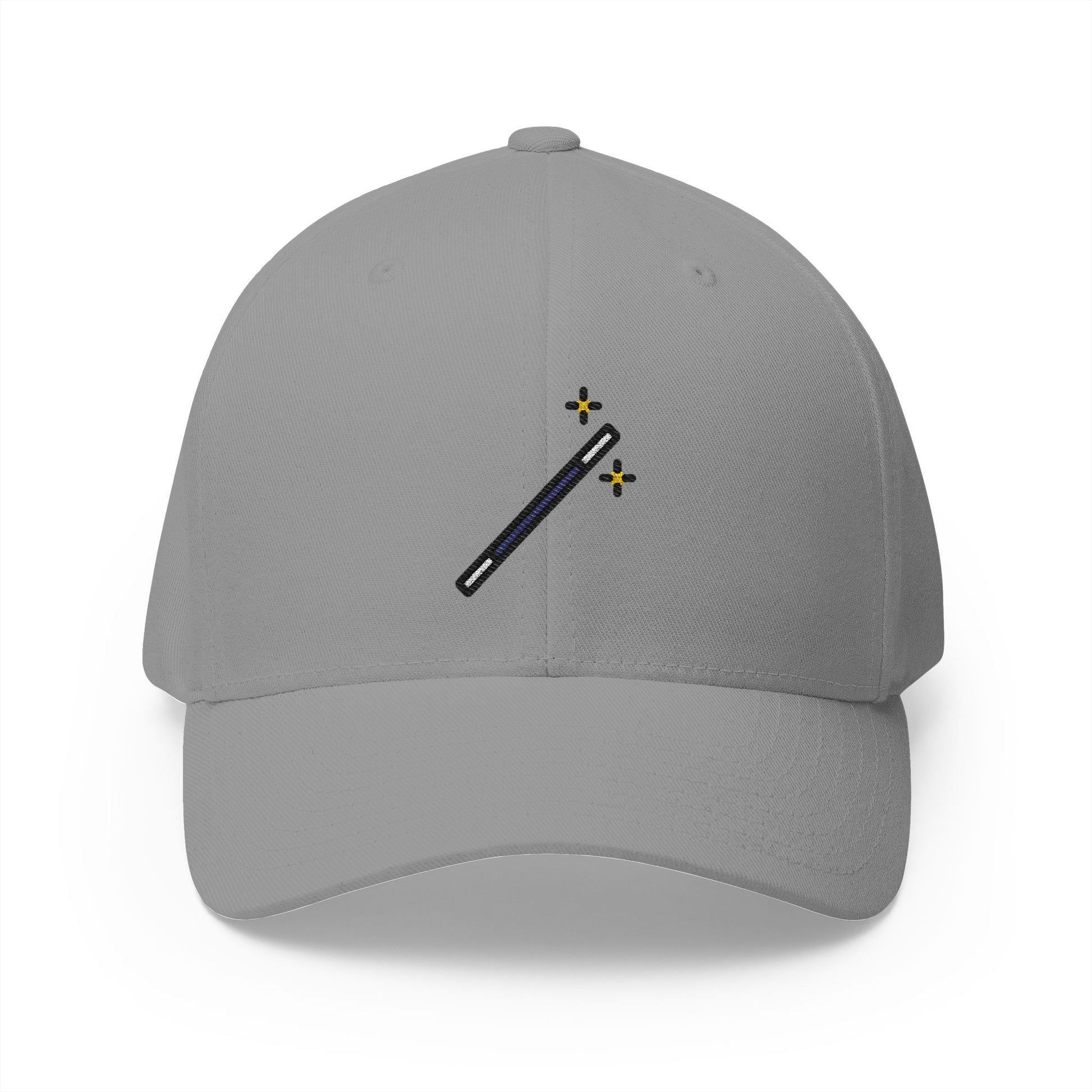 Magic Wand Emoji Grey Cap – Premium by Capmoji