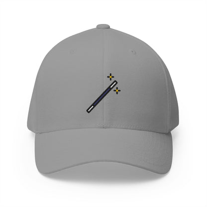 Magic Wand Emoji Grey Cap – Premium by Capmoji
