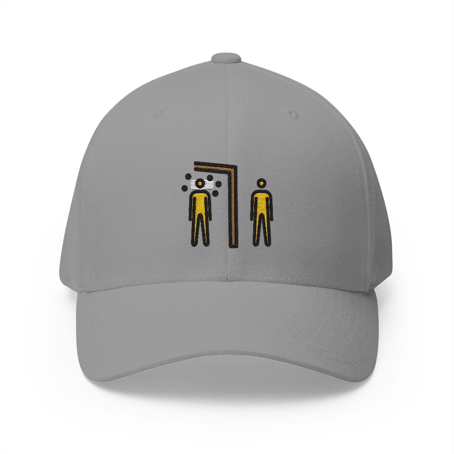 Quarantine Emoji Grey Cap – Premium by Capmoji
