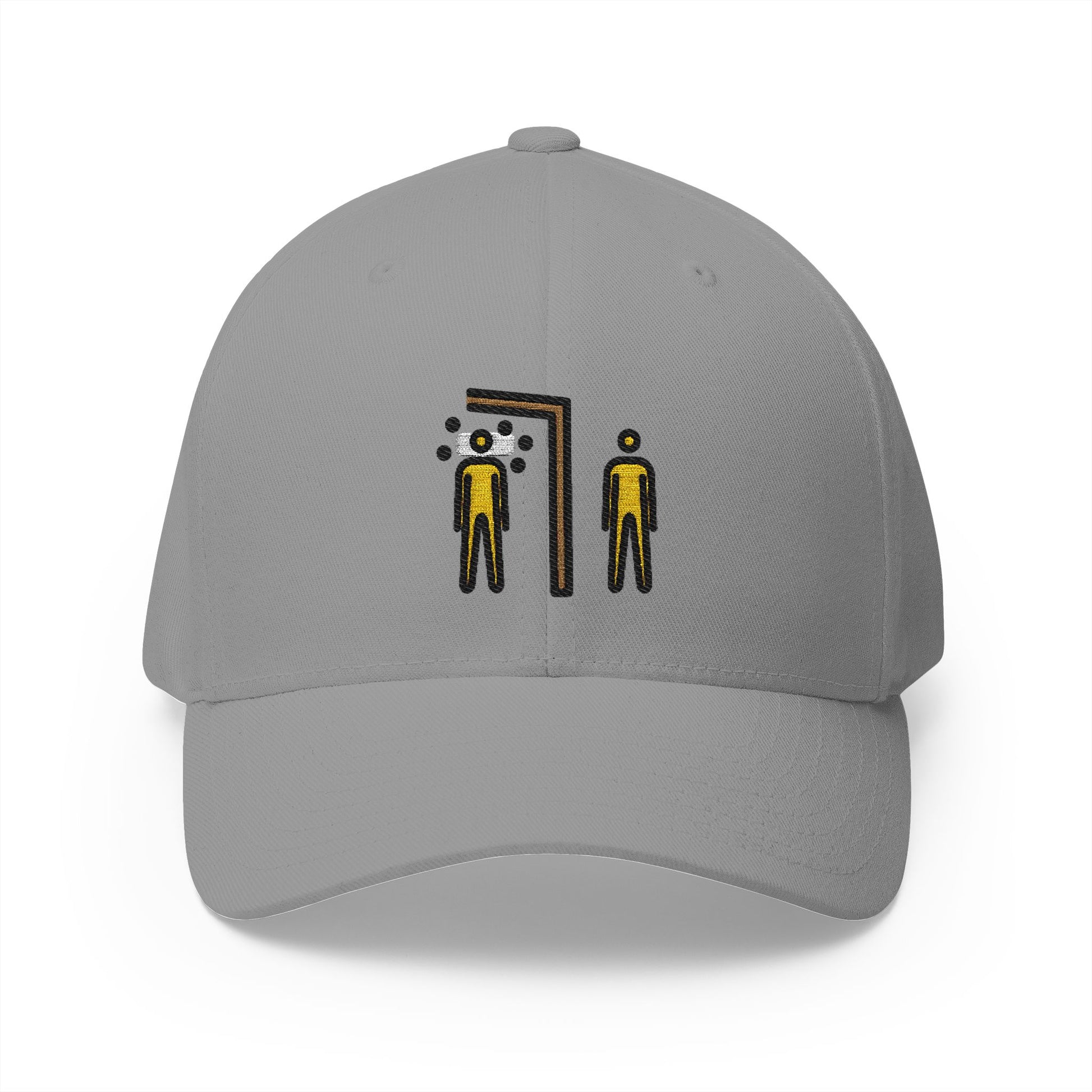 Quarantine Emoji Grey Cap – Premium by Capmoji