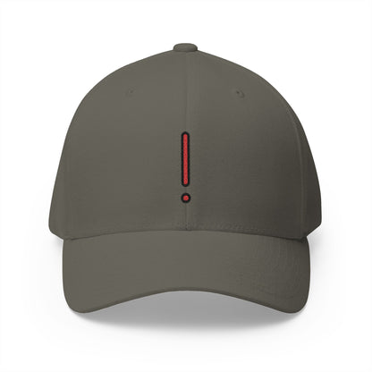 Red Exclamation Mark Emoji Olive Cap – Premium by Capmoji