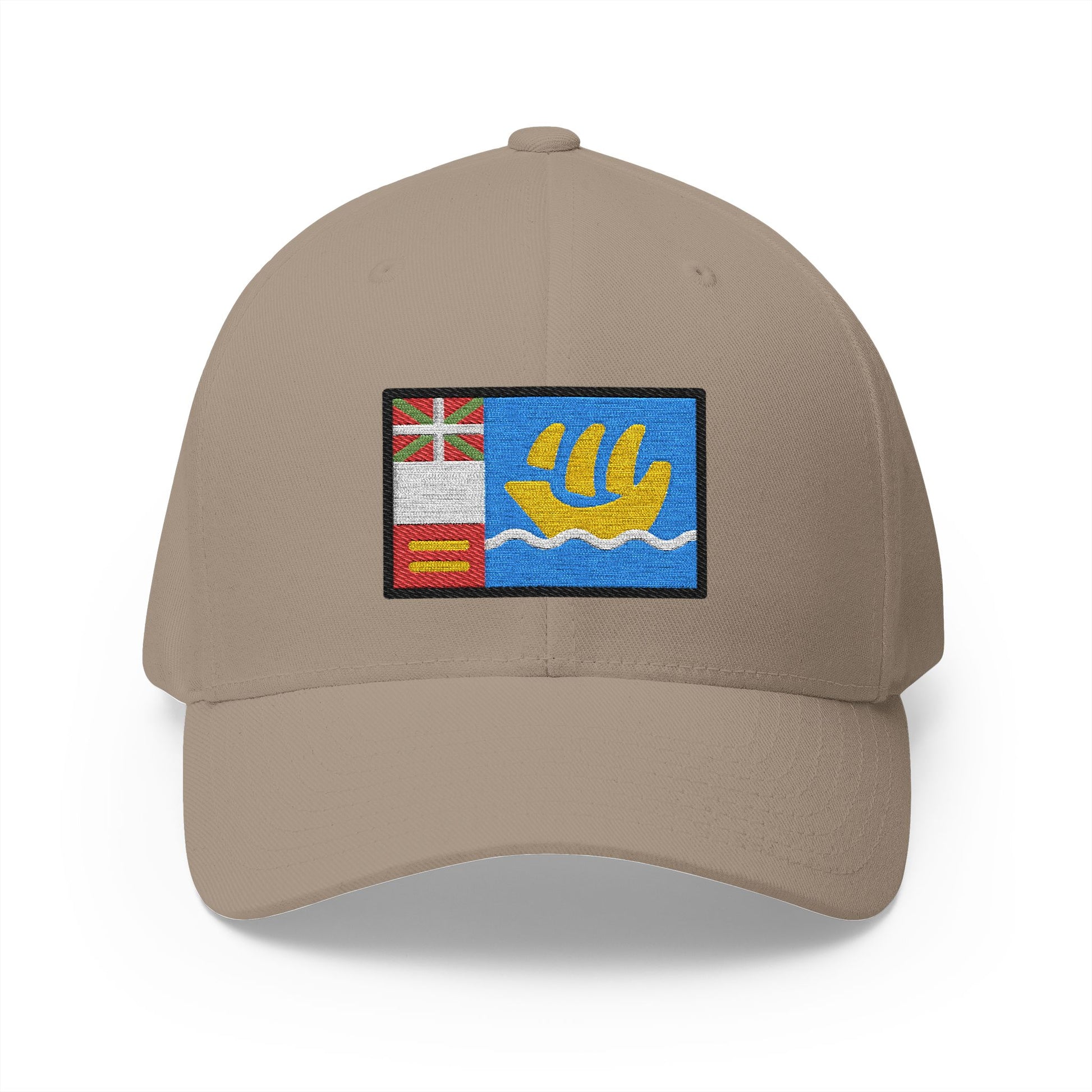Flag: St. Pierre & Miquelon Emoji Khaki Cap – Premium by Capmoji