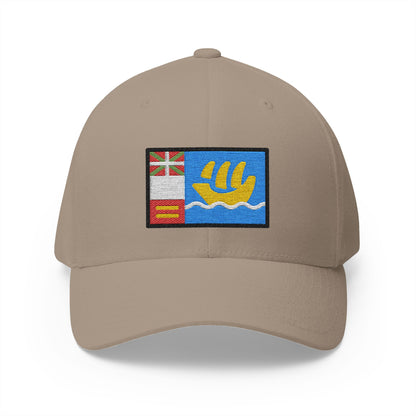 Flag: St. Pierre & Miquelon Emoji Khaki Cap – Premium by Capmoji