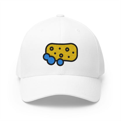 Sponge Emoji White Cap – Premium by Capmoji
