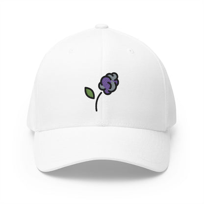 Hyacinth Emoji White Cap – Premium by Capmoji