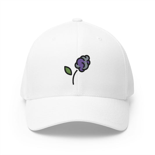 Hyacinth Emoji White Cap – Premium by Capmoji