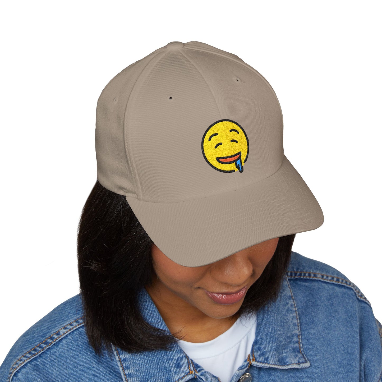 Drooling Face Emoji Cap – Premium by Capmoji