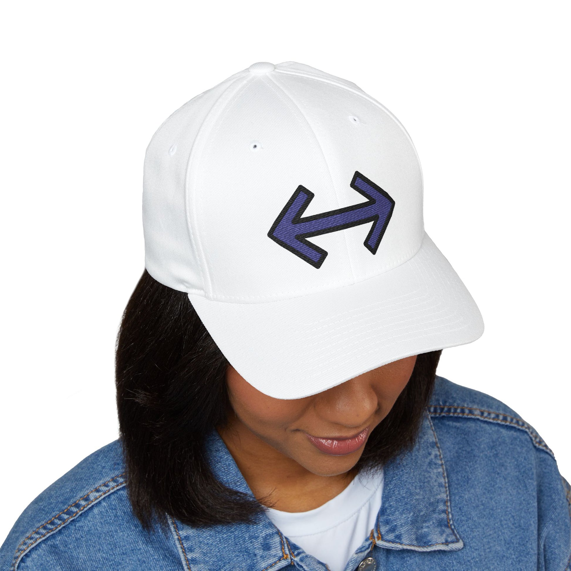 Left Right Black Arrow Emoji Cap – Premium by Capmoji