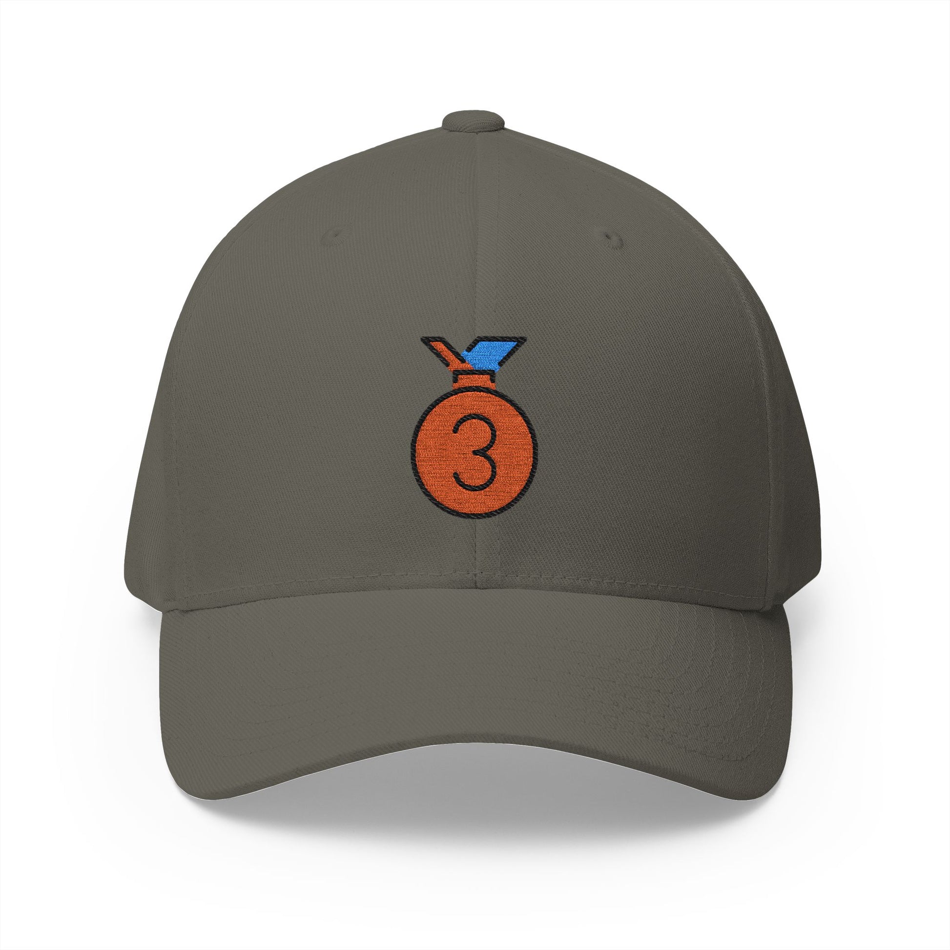 3rd Place Medal Emoji Olive Cap – Premium by Capmoji