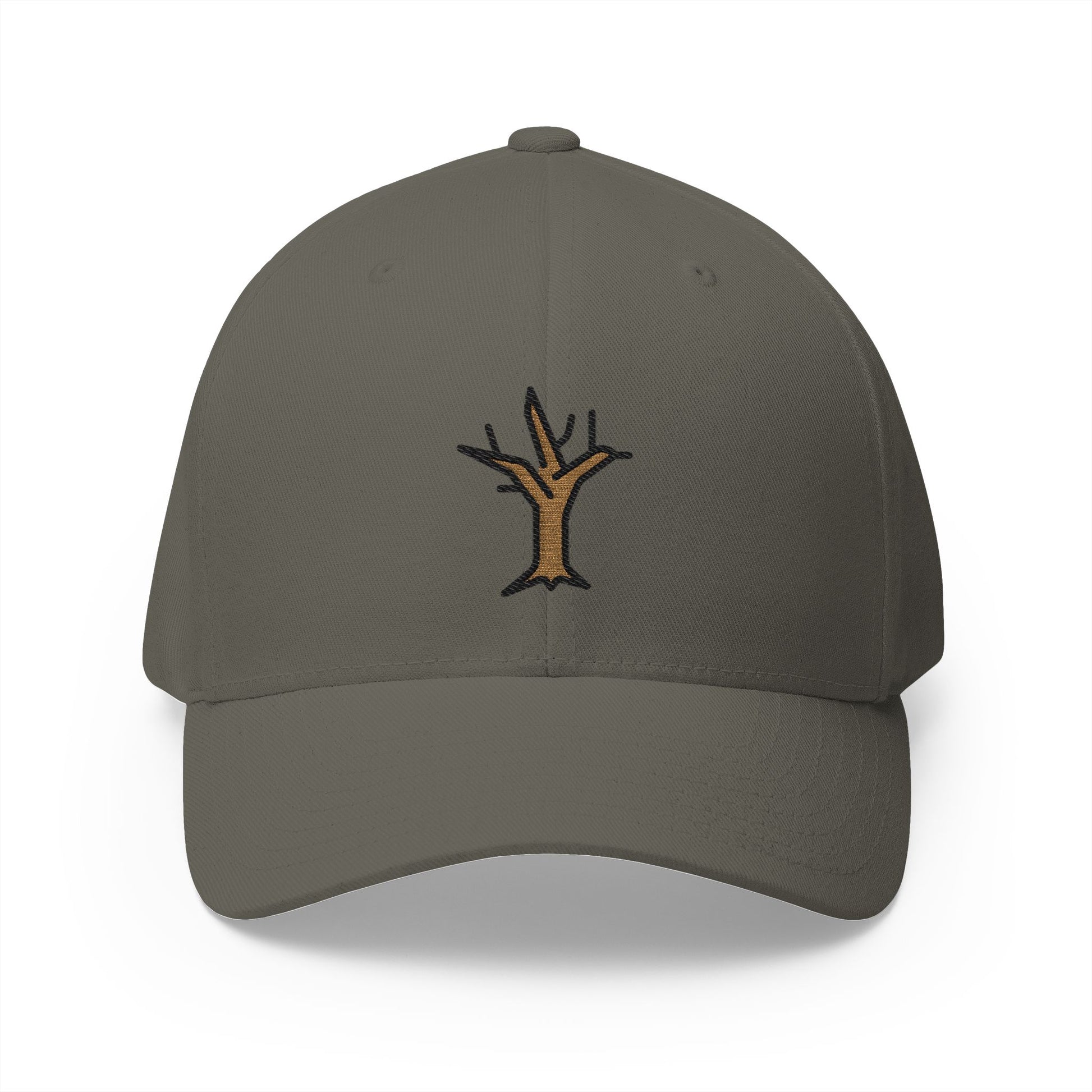Leafless Tree Emoji Olive Cap – Premium by Capmoji