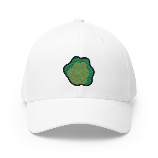 Leafy Green Emoji White Cap – Premium by Capmoji