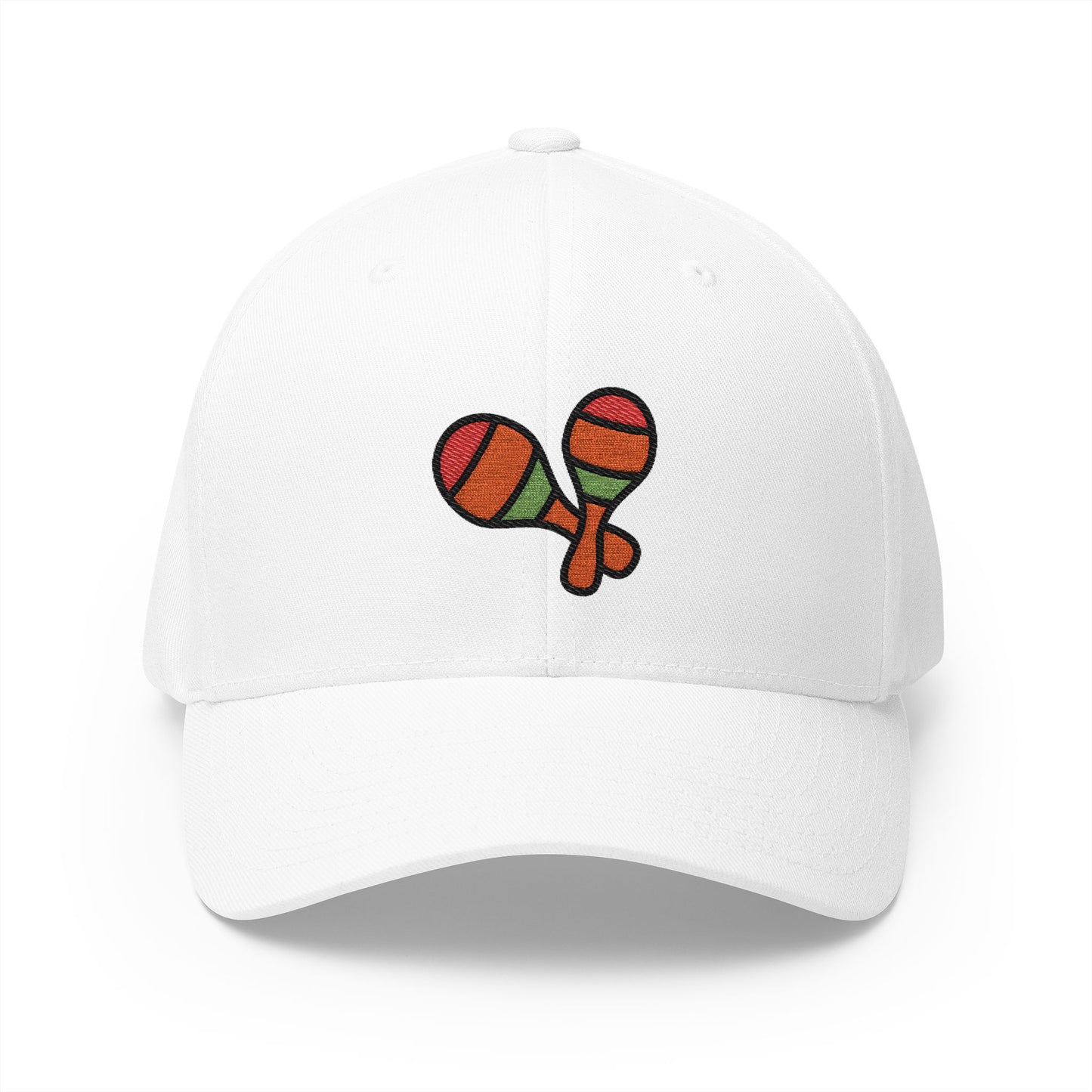 Maracas Emoji White Cap – Premium by Capmoji
