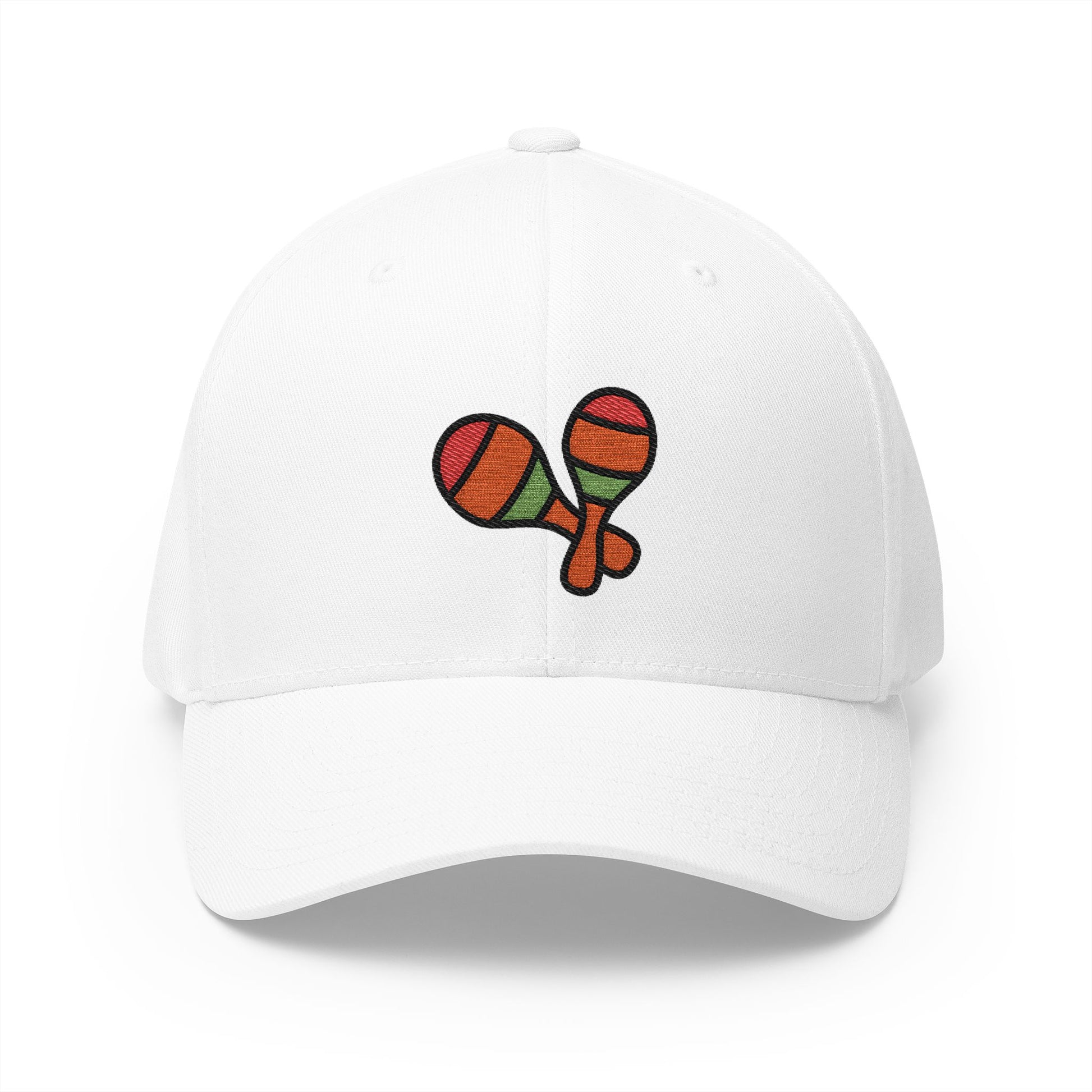 Maracas Emoji White Cap – Premium by Capmoji