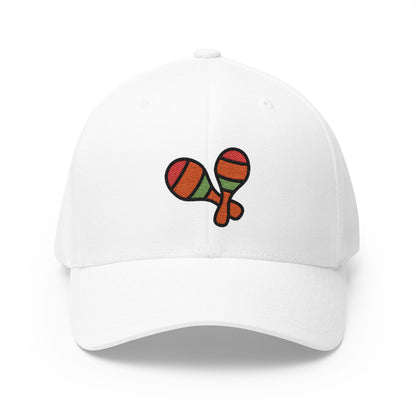 Maracas Emoji White Cap – Premium by Capmoji
