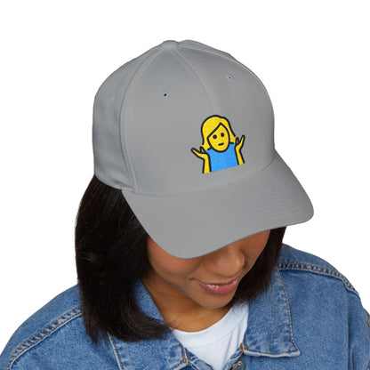 Woman Shrugging Emoji Cap – Premium by Capmoji