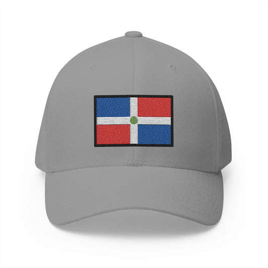 Flag: Dominican Republic Emoji Grey Cap – Premium by Capmoji