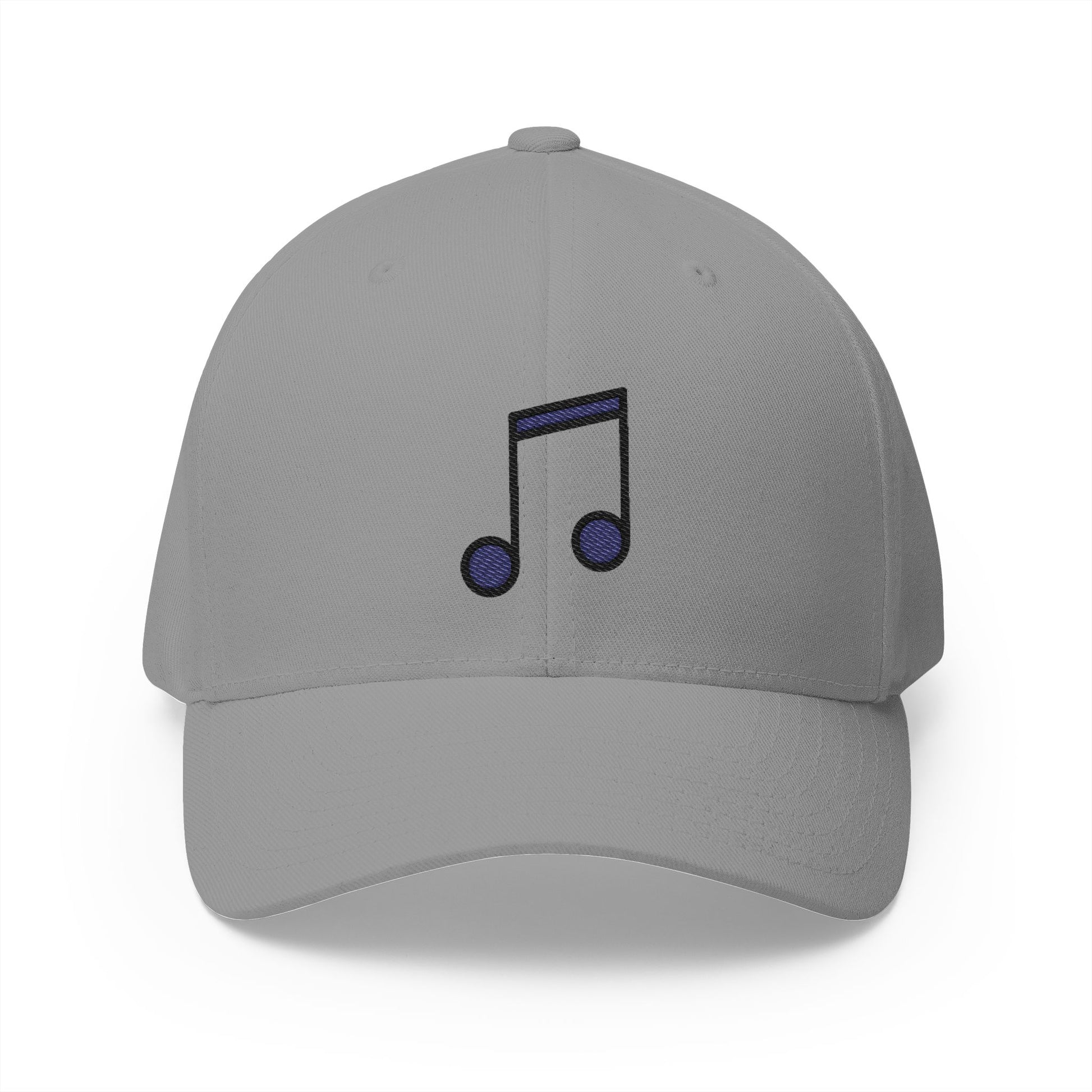 Musical Note Emoji Grey Cap – Premium by Capmoji