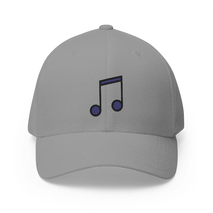 Musical Note Emoji Grey Cap – Premium by Capmoji