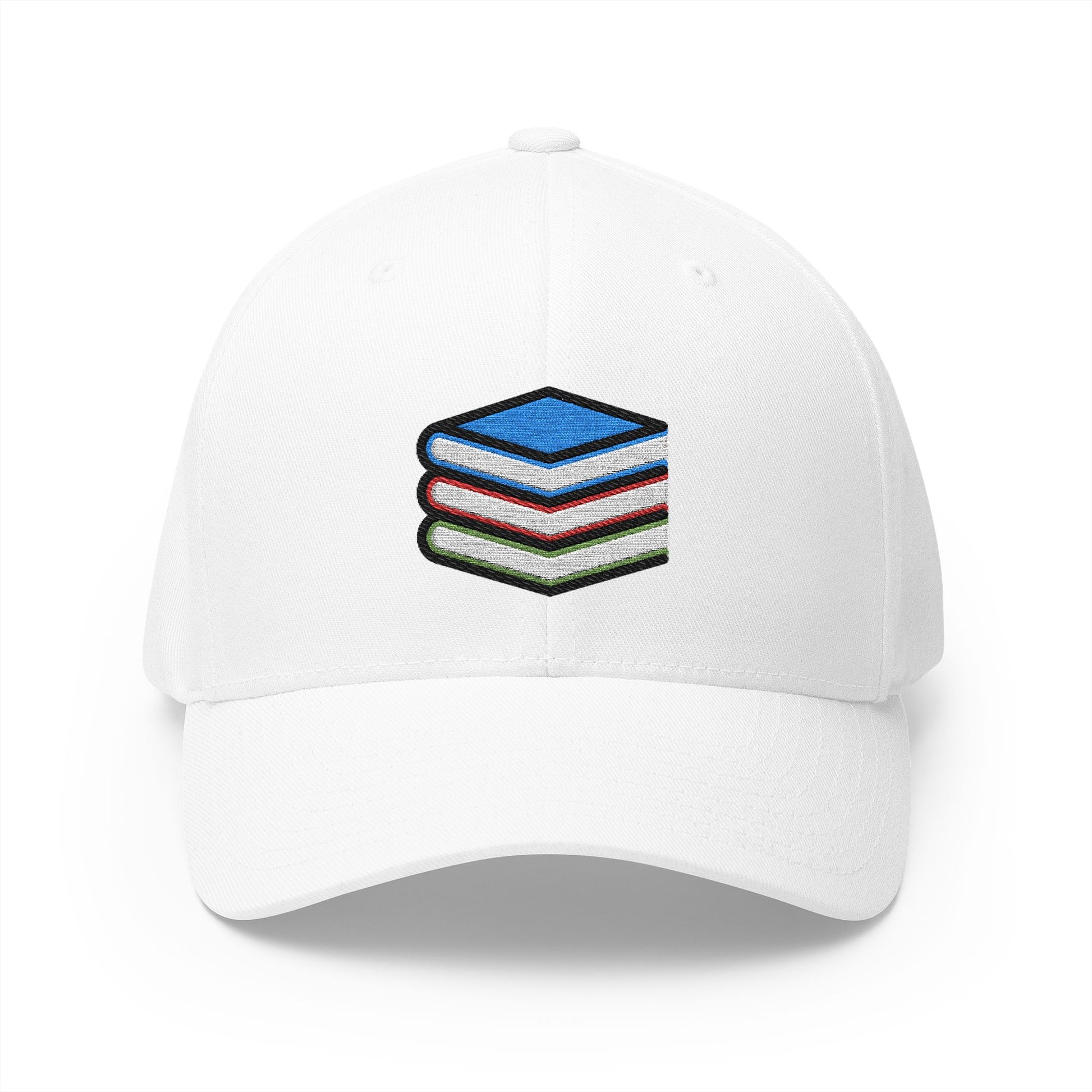 Books Emoji White Cap – Premium by Capmoji