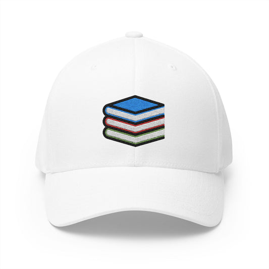 Books Emoji White Cap – Premium by Capmoji