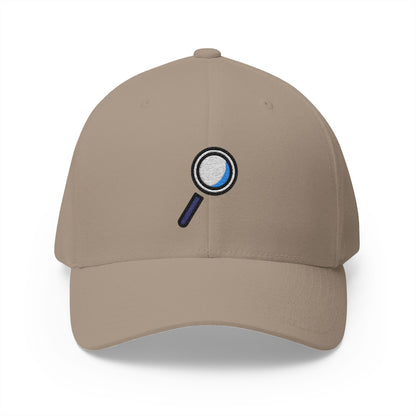 Magnifying Glass Tilted Right Emoji Khaki Cap – Premium by Capmoji