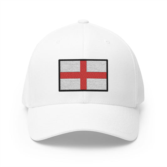 Flag: England Emoji White Cap – Premium by Capmoji