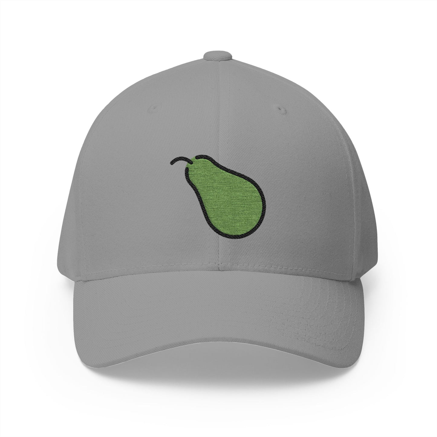 Pear Emoji Grey Cap – Premium by Capmoji