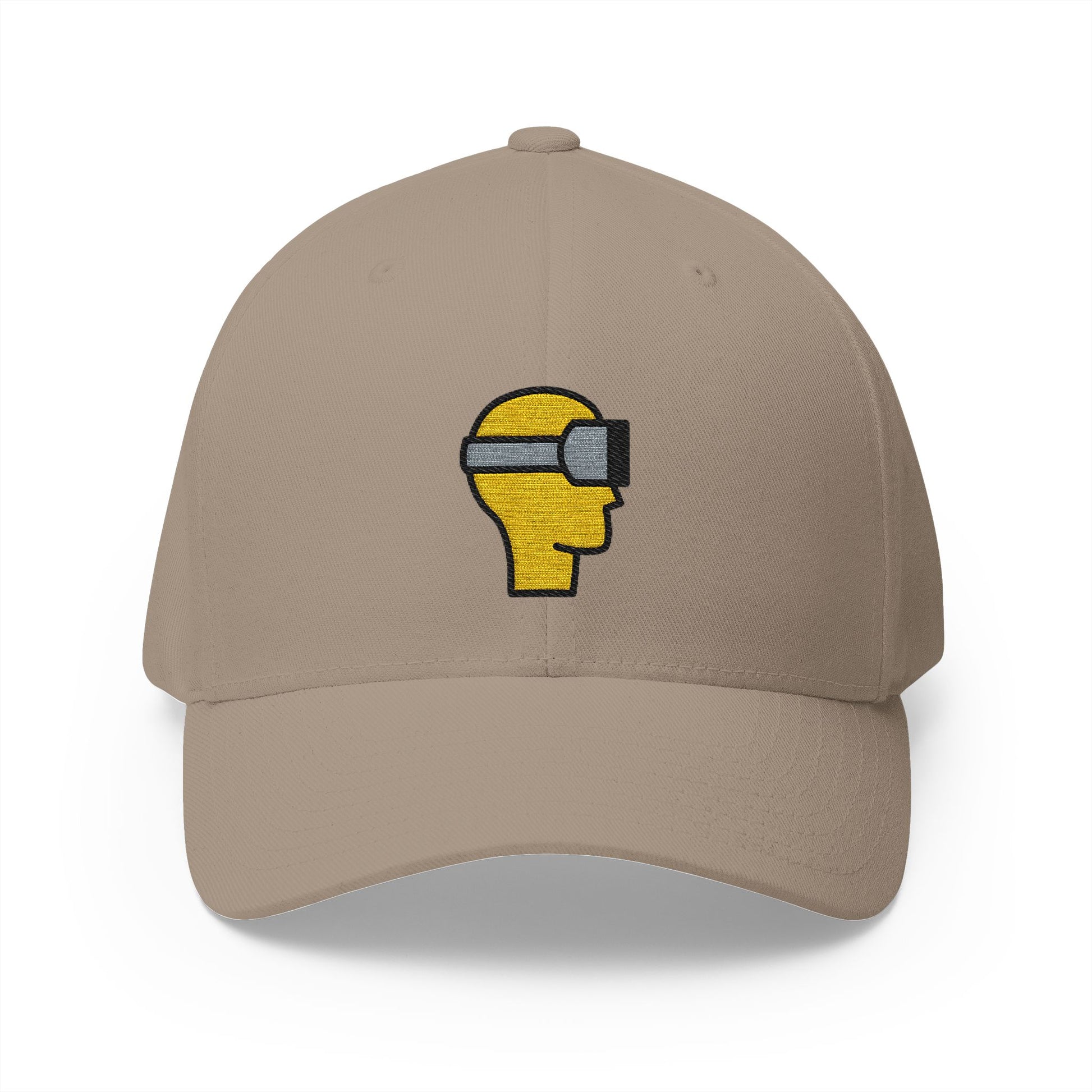 Virtual Reality Emoji Khaki Cap – Premium by Capmoji