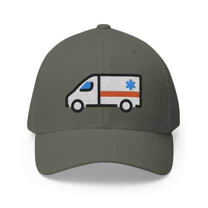 Ambulance Emoji Olive Cap – Premium by Capmoji