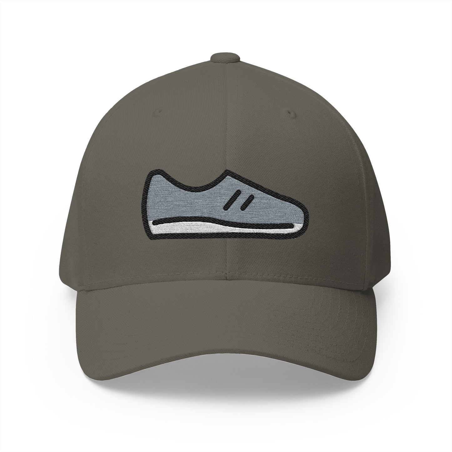 Running Shoe Emoji Olive Cap – Premium by Capmoji