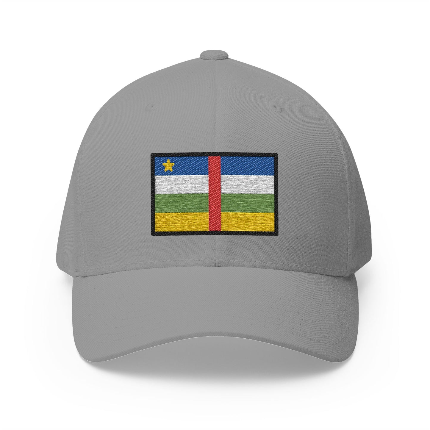 Flag: Central African Republic Emoji Grey Cap – Premium by Capmoji