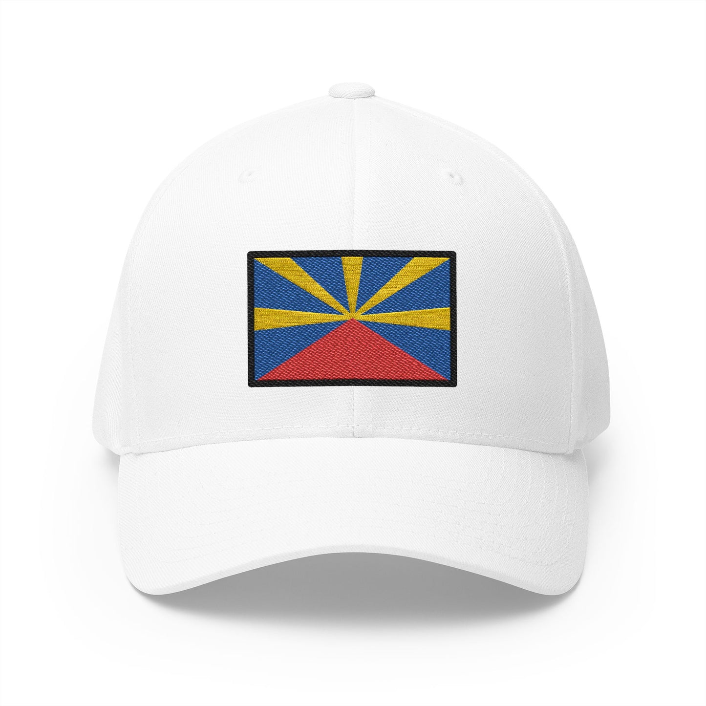 Flag: Réunion Emoji White Cap – Premium by Capmoji