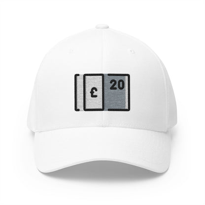 Pound Banknote Emoji White Cap – Premium by Capmoji